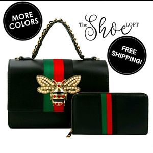 Queen Bee Satchel & Wallet Set